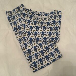 roller rabbit blue monkey set